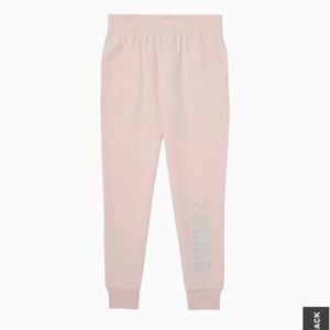 Junior’s Baby pink Puma sweat pants